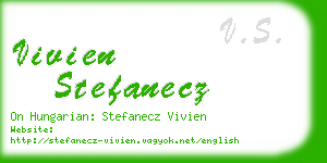 vivien stefanecz business card